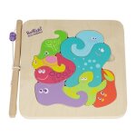 Puzzle en bois 2 en 1 pche  la ligne boikido - jouet en bois