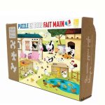 Puzzle en bois la ferme puzzle 12 pièces michèle wilson® - jouets en Puzzle en bois la ferme puzzle 12 pièces michèle wilson® - jouets en