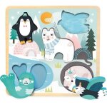 Puzzle encastrement tactile banquise vilac par michelle carlslund