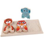 Puzzles plantoys 'planwood' animaux sauvages - jouet en bois Puzzles plantoys 'planwood' animaux sauvages - jouet en bois