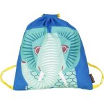 Sac de gym maternelle bleu lphant coq en pte - cartable coton bio