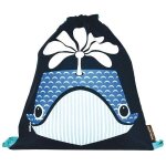 Sac de gym maternelle (rucksack) bleu baleine - coq en pâte® Sac de gym maternelle (rucksack) bleu baleine - coq en pâte®