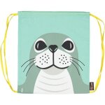 Sac de gym maternelle vert d'eau phoque - coq en pâte® Sac de gym maternelle vert d'eau phoque - coq en pâte®
