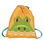 Sac de gym orangé maternelle crocodile - coq en pâte® Sac de gym orangé maternelle crocodile - coq en pâte®