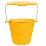 Seau de plage enfant en silicone moutarde scrunch® - jouets de plage Seau de plage enfant en silicone moutarde scrunch® - jouets de plage