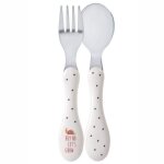 Set 2 couverts inox garden explorer escargot lssig - repas bb