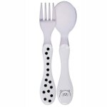 Set 2 couverts inox little chums chat lssig - couverts bb