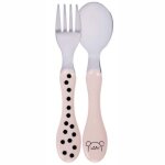Set 2 couverts inox little chums souris lssig - couverts repas bb