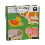 Set 4 puzzles �volutifs 3 - 6 pi�ces la ferme petitcollage� - puzzles