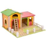Set de la ferme grange en bois 'barnyard' le toy van - jouets en