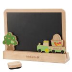 Tablette ardoise double face magntique chevalet de table everearth