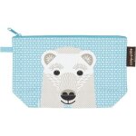 Trousse �colier bleu coton bio ours polaire coton coq en p�te� - ac