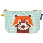 Trousse �colier bleu vert d'eau coton bio panda roux coq en p�te� -