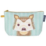 Trousse �colier coton bio bleu h�risson coq en p�te� - accessoires �c