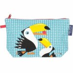 Trousse �colier coton bio bleu toucan coq en p�te� - accessoires �cole