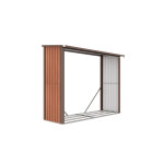 Abri bûches en métal aspect bois 4. 5 stères Abri bûches en métal aspect bois 4. 5 stères