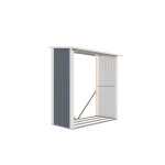 Abri bûches en métal gris anthracite 3 stères Abri bûches en métal gris anthracite 3 stères