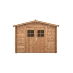 Abri de jardin 9m, ep. 19mm lugny bois trait autoclave