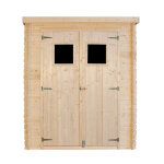 Abri de jardin bois 2. 35m, ep. 19mm toit plat uluru