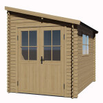 Abri de jardin bois ep. 25mm, 6m² adossable vans Abri de jardin bois ep. 25mm, 6m² adossable vans
