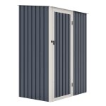 Abri de jardin en mtal 1. 3m joy gris anthracite
