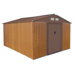 Abri de jardin mtal 10. 8m, imitation bois