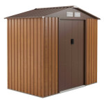 Abri de jardin mtal 2. 7m imitation bois
