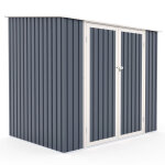 Abri de jardin mtal 3. 3m grant gris anthracite