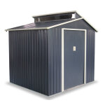 Abri de jardin en mtal de 4m jef gris anthracite