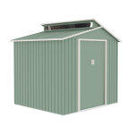 Abri de jardin mtal 4m jef vert amande