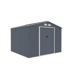 Abri de jardin métal 7. 06m², anthracite, avec kit d'ancrage sol dur Abri de jardin métal 7. 06m², anthracite, avec kit d'ancrage sol dur