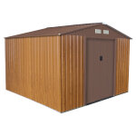 Abri de jardin métal 8. 7m² imitation bois Abri de jardin métal 8. 7m² imitation bois