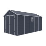 Abri de jardin rsine 11m anthracite