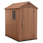 Keter abri jardin en rsine 2. 2m darwin marron avec plancher inclus