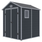 Abri de jardin rsine 3, 65m anthracite