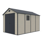 Abri de jardin en résine oogarden 8, 90m² beige Abri de jardin en résine oogarden 8, 90m² beige