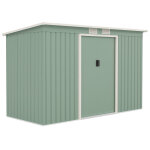 Abri de jardin en mtal 3. 6m2 vert amande