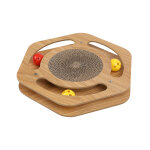 Aire de jeu pour chats et chatons avec griffoir, wouapi, hexagone