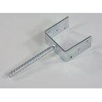 Lot de 4 support acier pour poteaux  sceller 12x12 cm
