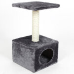 Arbre  chat 1 plateforme gris hauteur 60 cm jessica