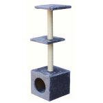 Arbre  chat 2 plateformes gris anthracite, hauteur 110 cm neko