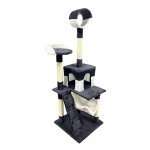 Arbre  chat 3 plateformes, 4 tages, hauteur 151 cm moda