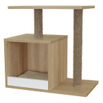 Arbre  chat design 1 plateforme en bois hauteur 54 cm romo