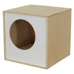 Arbre  chat design en bois carre l 30 x l 30 x h 30 cm witney