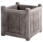 Bac carr charme l 40 cm gris crus 31l