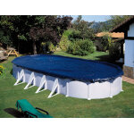 Bche de protection 6, 10 x 4, 10m pour piscine acier ovale 5, 00 x 3, 00m