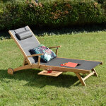 Bain de soleil acaccia textilene gris tiang