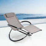 Bain de soleil acier taupe swing