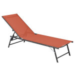 Bains de soleil acier terracotta carambole