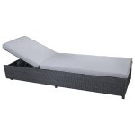 Bain de soleil aluminium anthracite et gris galet pattaya Bain de soleil aluminium anthracite et gris galet pattaya